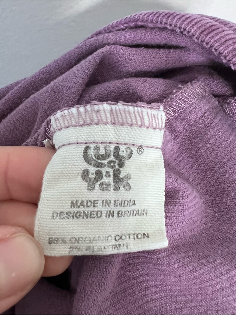 Lucy & Yak Original Corduroy Dungarees Overalls Purple Cotton Size US 18L UK 22L - Picture 12 of 13